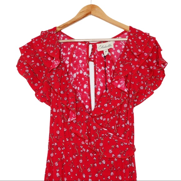 Cleobella Red Maxi Dress - Picture 8 of 11